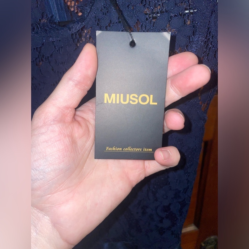New With Tags Miusol Formal Navy Gown *make offers* - Picture 4 of 7